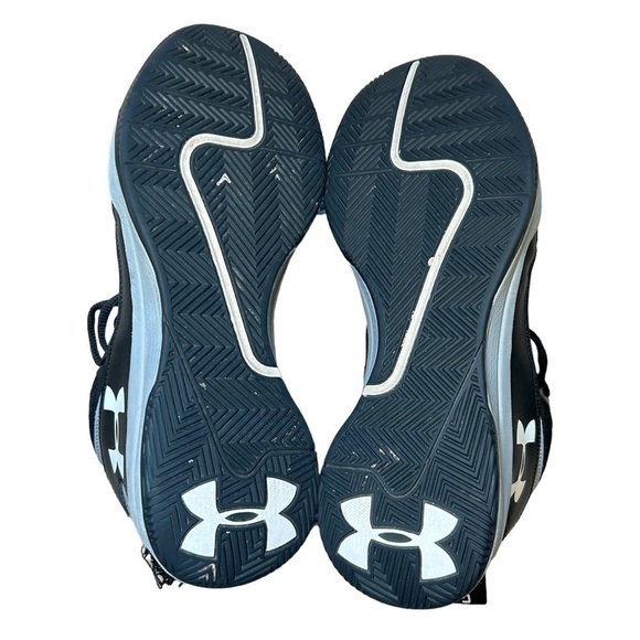 UNDER ARMOUR BASKETBALL MID TOP SNEAKERS IN BLACK, MENS SIZE 10.5 - Picture 8 of 9